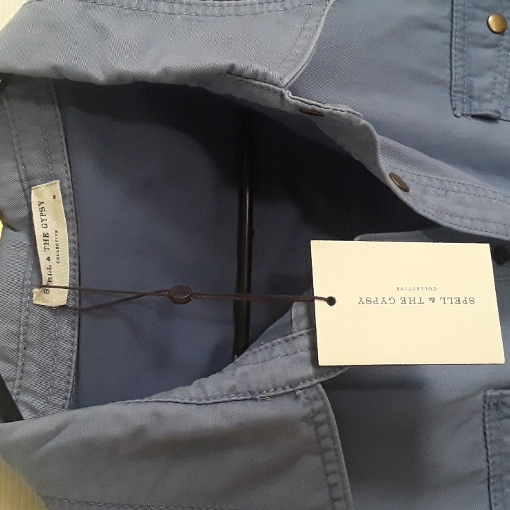 SALE PENDING Spell Blue Belle (Bellebird) Chambray Shirt Jacket BNWT FSOT - Picture 5 of 12